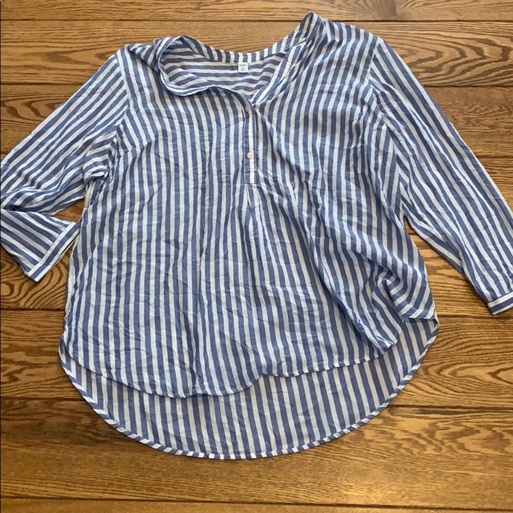 Blue Striped Button Down